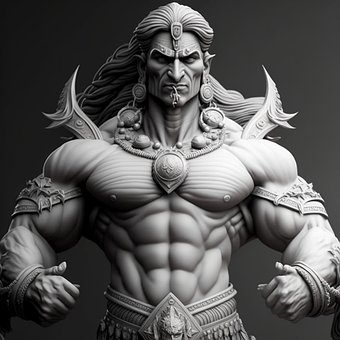 Free God Superhero illustration and picture