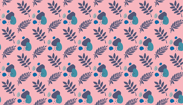 Free Pink Background Foliage illustration and picture