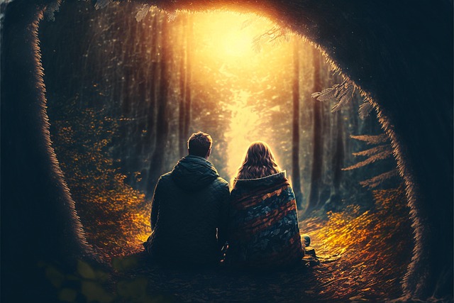 Free photo couple love illustration