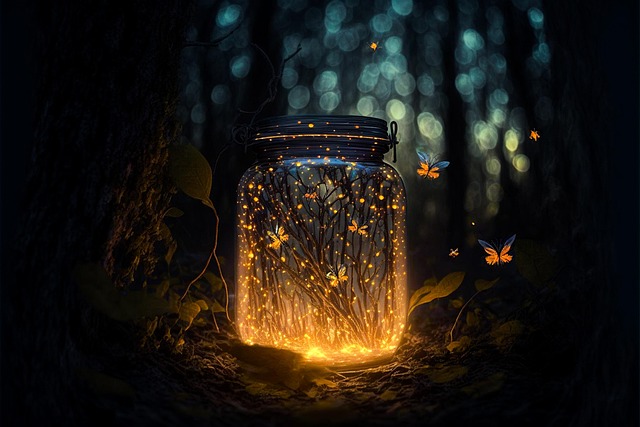 Free light butterflies abstract illustration