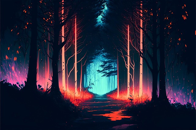Free photo nature woods illustration