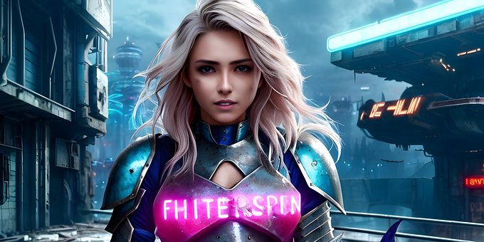 Free Woman Cyberpunk photo and picture