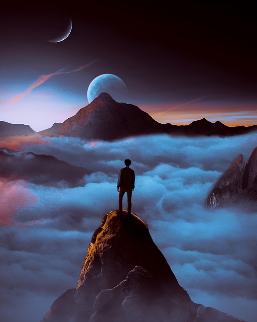 Free nature mountain planet illustration