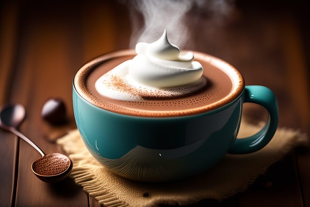 Free chocolate cup animation illustration