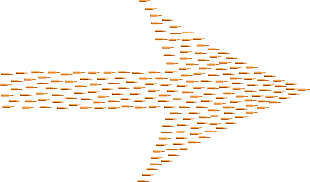 Free arrow bullets direction illustration