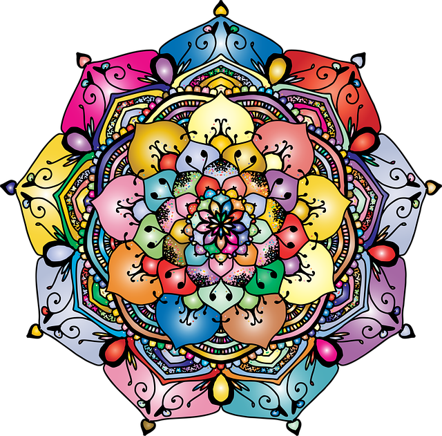 Free mandala floral flourish vector