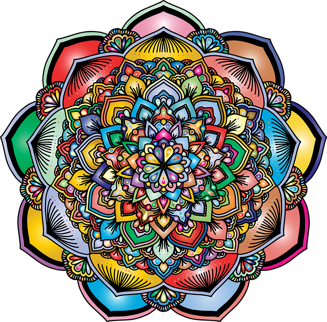 Free mandala floral flourish vector