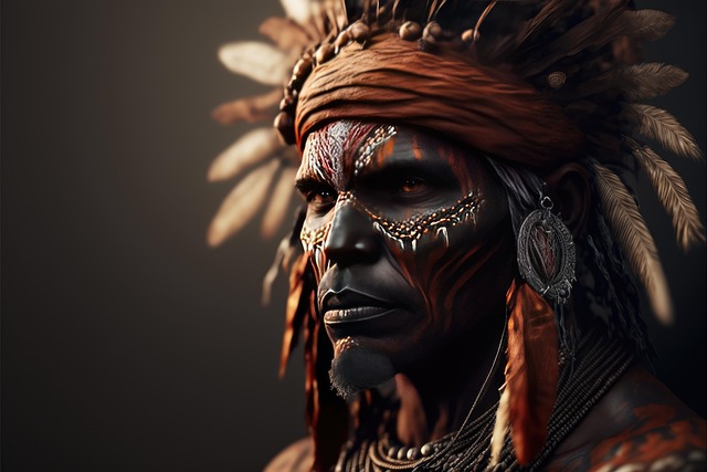 Free generative ai native tribal illustration