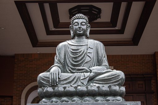 Estatua, Religión, Oración, Buda