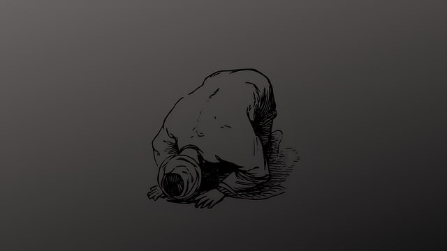 Free man muslim sajood illustration