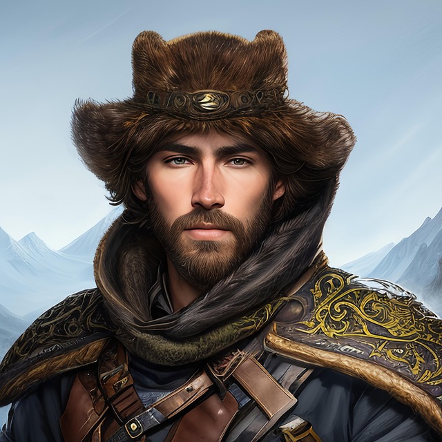 Download free HD stock image of Hunter Warrior Free hunter warrior man illustration