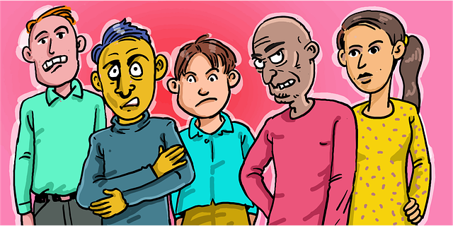 Free crowd people stress illustration