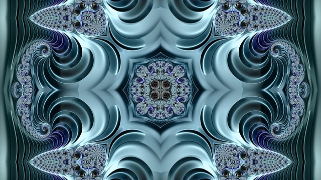 Free fractal futuristic pattern illustration