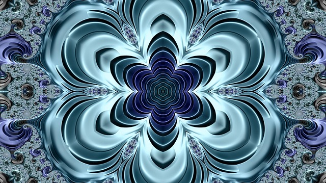 Free fractal futuristic pattern illustration