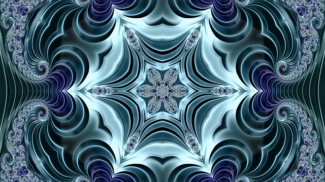 Free fractal futuristic pattern illustration