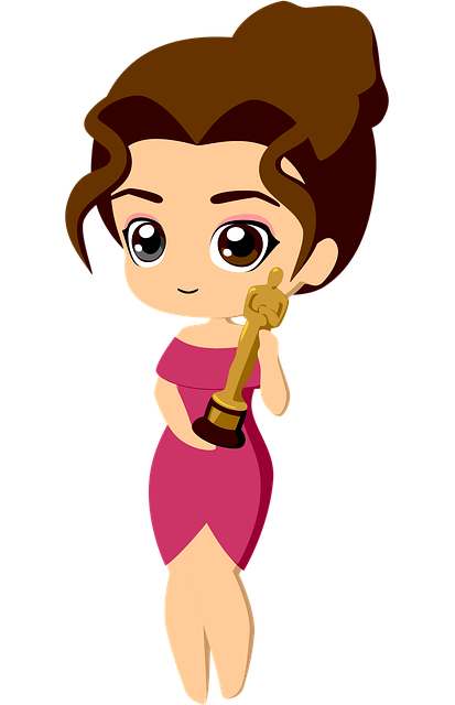Free woman oscar actress illustration