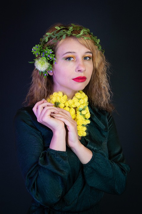 Woman Flowers Pose - Free photo on Pixabay