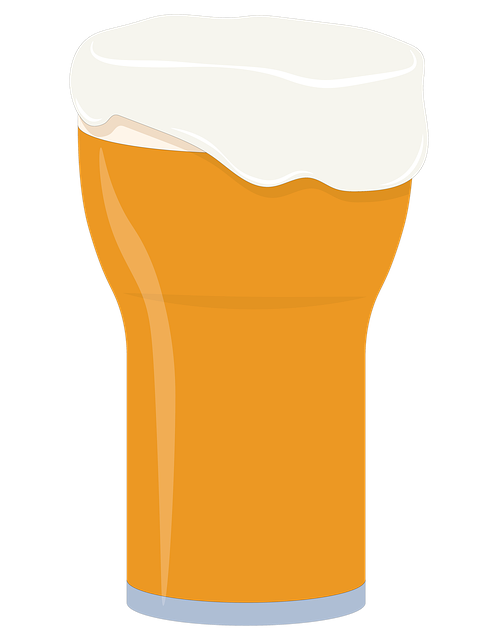 Free beer glass alcoholic drink illustration
