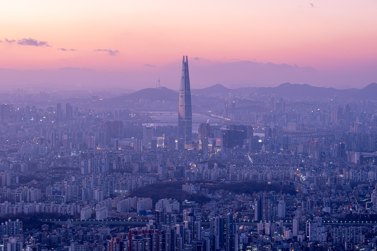 건물 롯데타워 도시 불타는 듯한 - Pixabay의 무료 사진 - Pixabay
