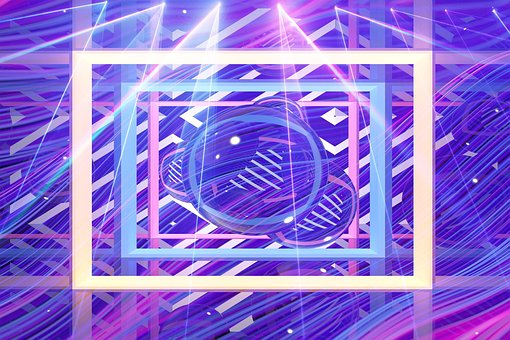 Lichter, Geometrisches Muster, Bunt