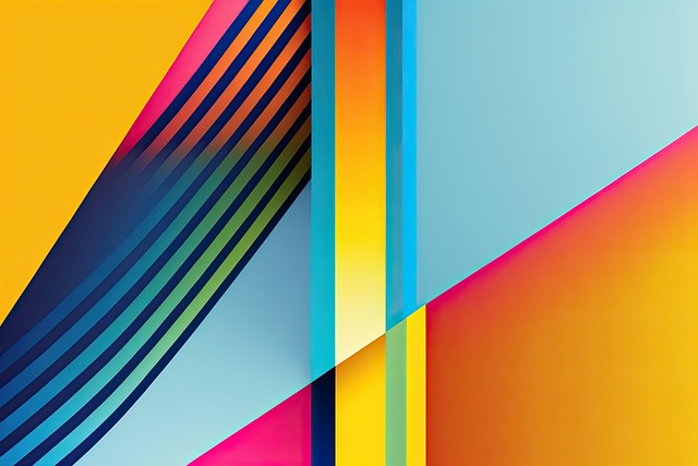 Free colorful rainbow striped pattern illustration