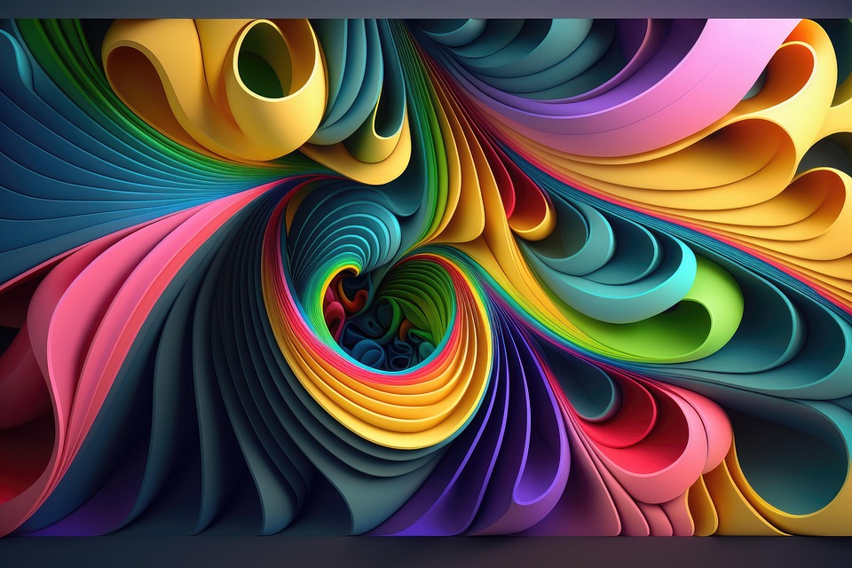 Download Swirls, Colorful, Rainbow. Royalty-Free Stock Illustration ...