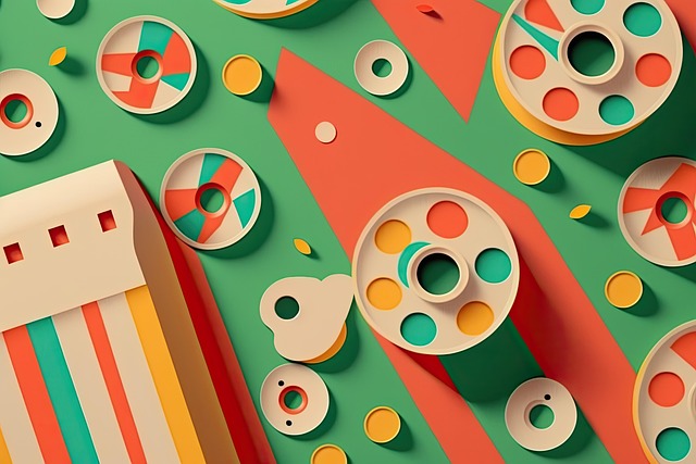 Free youtube background retro colorful illustration
