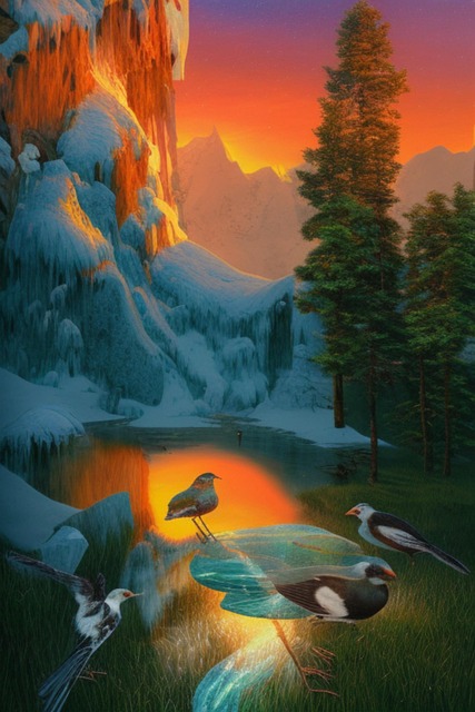 Sonnenschein, Landschaft, Vogel, Wasser
