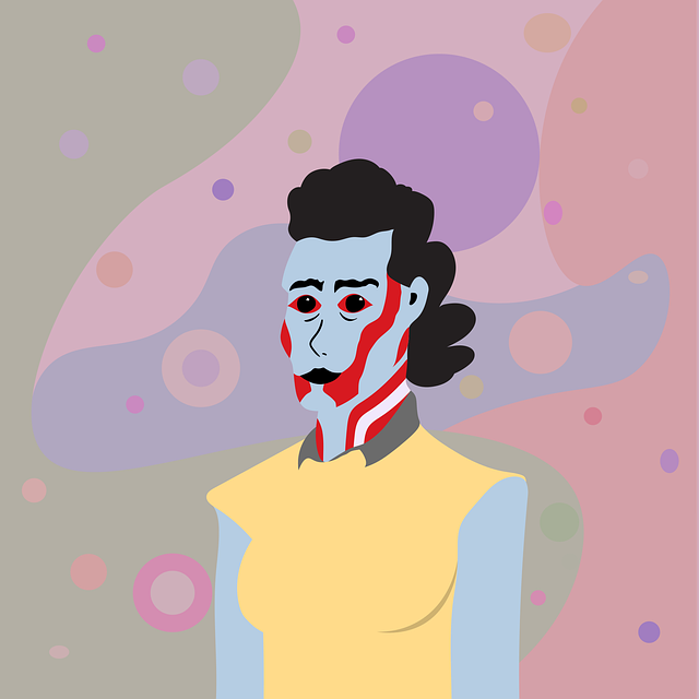 Free woman minimalism abstraction vector