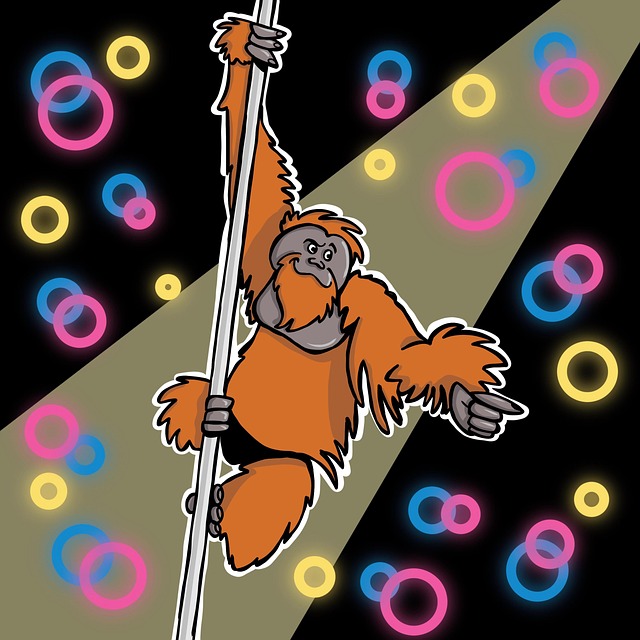 Download free HD stock image of Orangutan Ape Free orangutan ape pole dancing illustration
