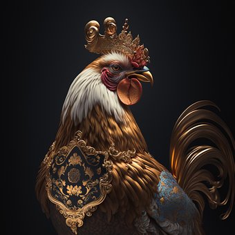 Free Ai Generated Rooster illustration and picture