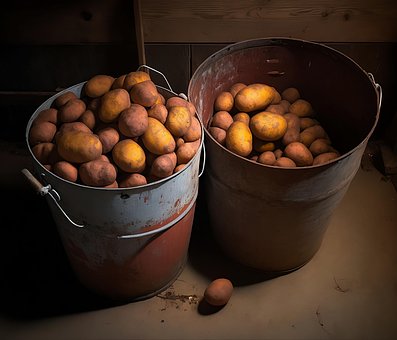 Free Bucket Potato photo and picture