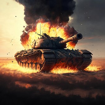 Free Tank Explosion photo and picture