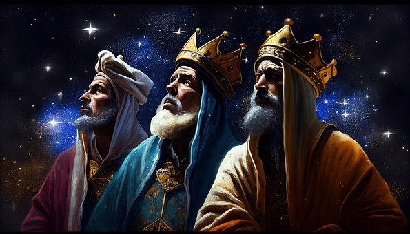 Free Reyes Magos Three Wise Men illustration and picture