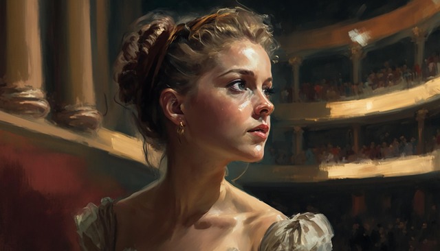 Free girl medieval brunette illustration