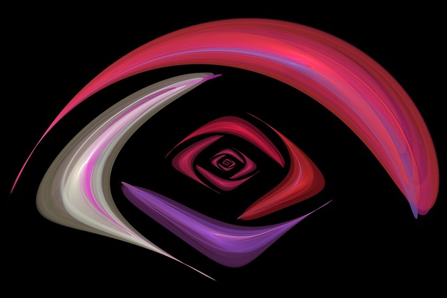 Free fractal flame fractal eye illustration