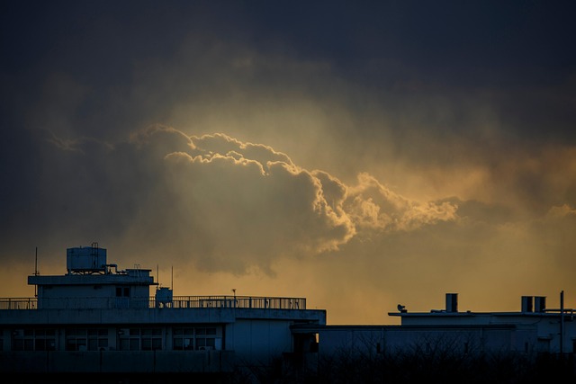 Free Sunset Building photo and picture