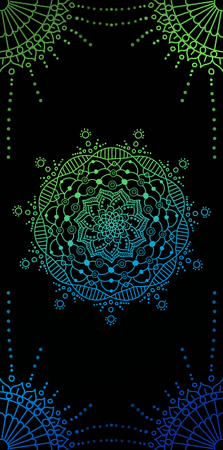 Free flower mandala ornament illustration