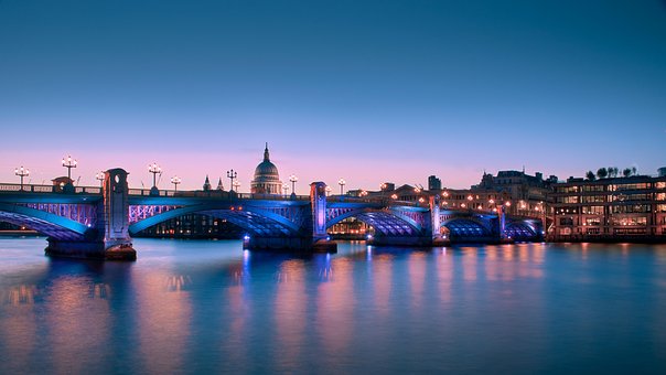 Wandsworth Bridge, Bro, Skyline, Thames
