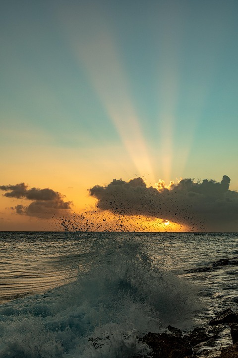 Ocean Sunset Sun Rays - Free photo on Pixabay