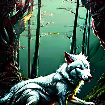 Jagender Wolf, Wolf, Jagd, Hungrig