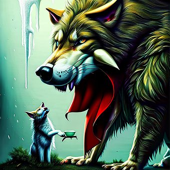 Wolf, Wild, Hungrig, Jagd, Durstig, Wald