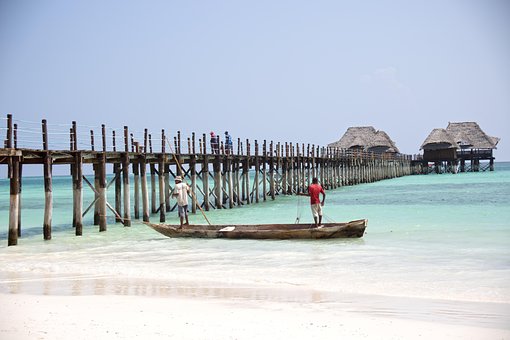 Zanzibar, Strand, Toevlucht, Tanzania