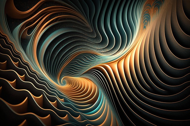 Free waves meditation brainwaves illustration