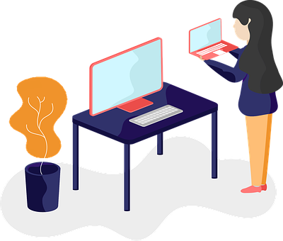 Free Office Computer vector and picture