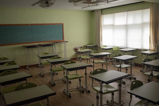 Escola, Vazio, Aluna, Ninguém, Cadeira