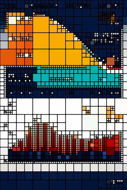 Free abstract statistics rectangles illustration