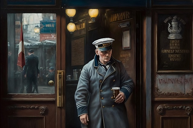 Free ai-generated sailor captain illustration