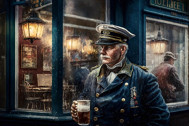 Free ai-generated sailor pub illustration