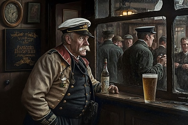 Free ai-generated sailor pub illustration